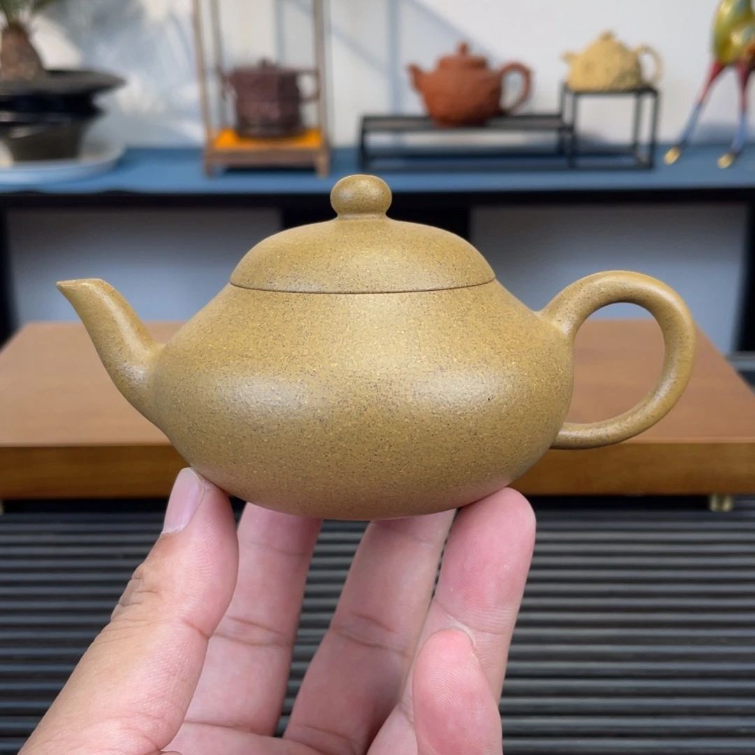 茶壶紫砂老青段梨型150cc