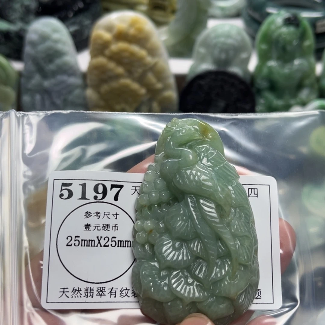 翡翠未镶嵌颈饰5197