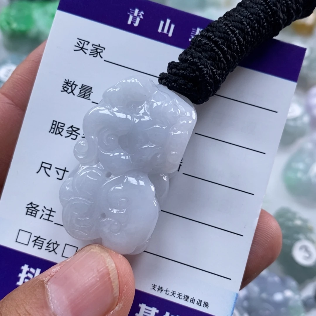 颈饰未镶嵌翡翠多人霸王貔貅吊坠