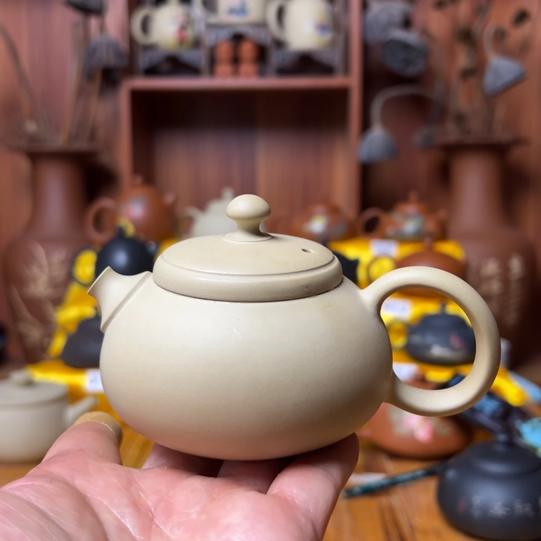 用****6建水紫陶白泥尽心特价壶