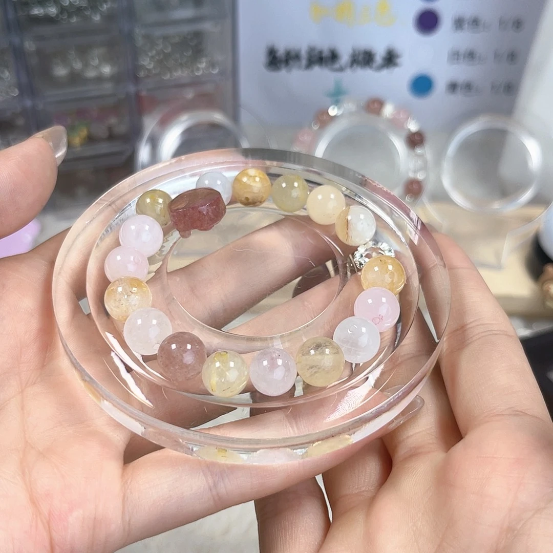 多***肥烟晶手链合金水晶