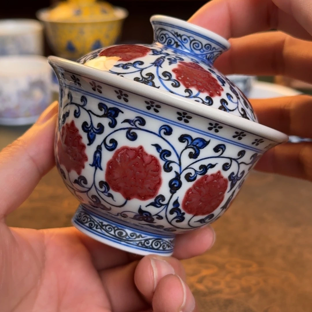 头***.纯手工手绘陶瓷茶具微瑕