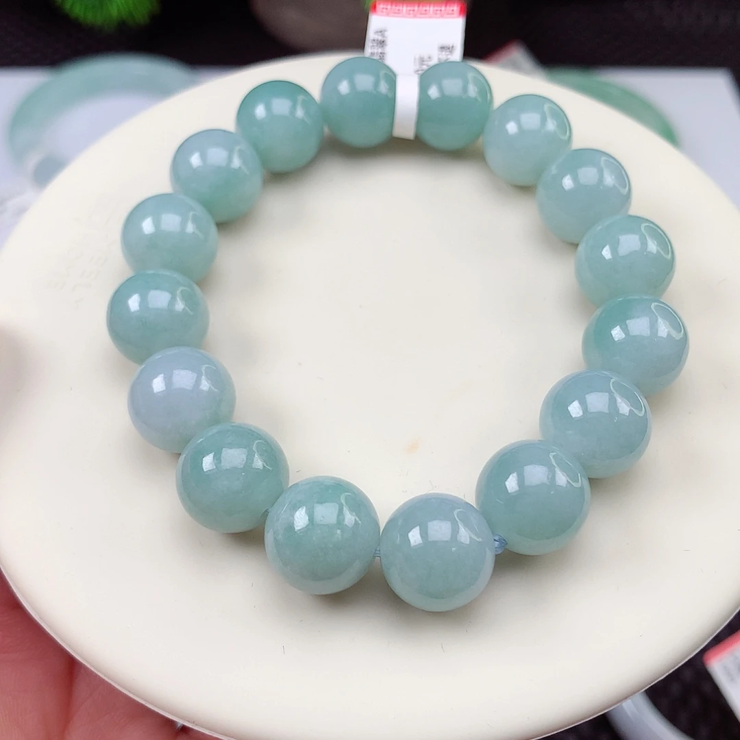 翡翠未镶嵌手链12mm