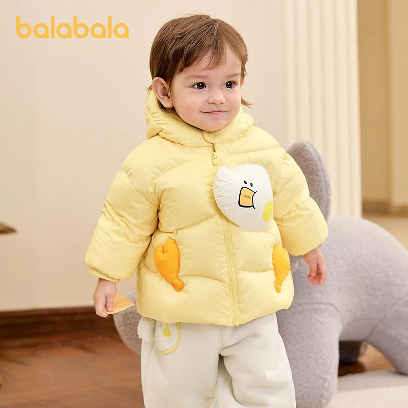 巴拉巴拉宝宝羽绒服男童外套女童秋冬装2025新款婴儿衣服动物造型