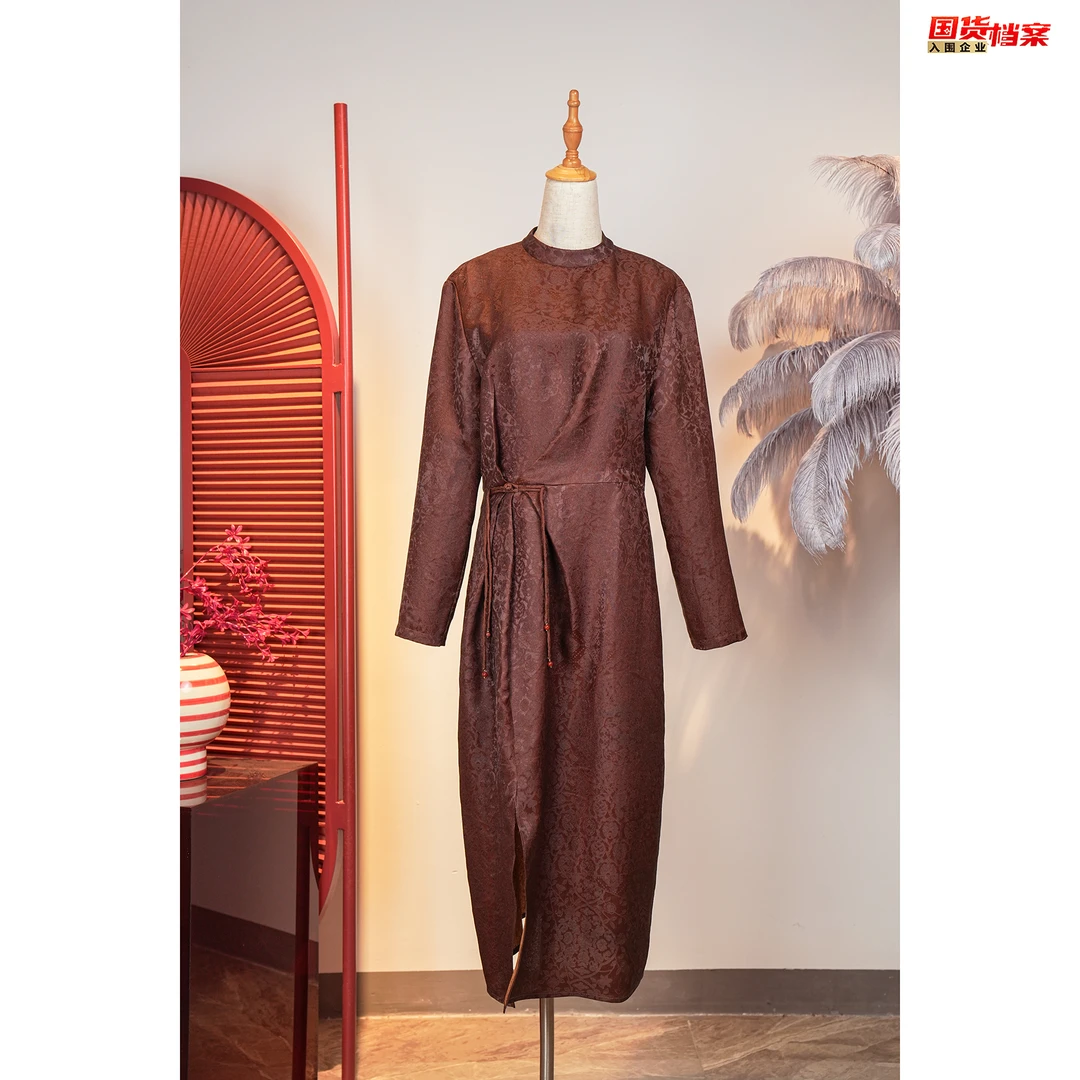 【万象有衣】原创设计师款香云纱连衣裙-7272