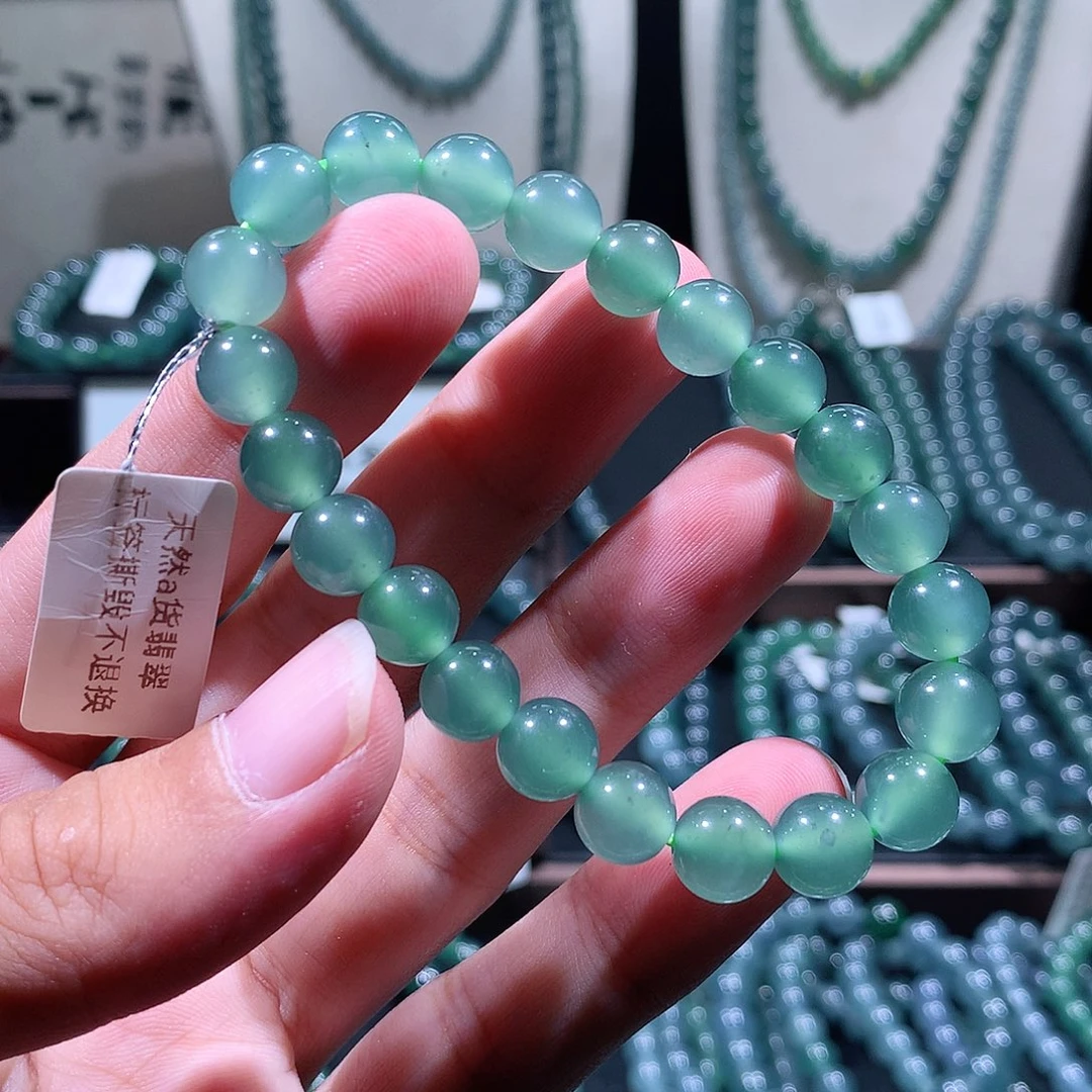 未镶嵌手链翡翠旋****～天然a货翡翠手串8.8