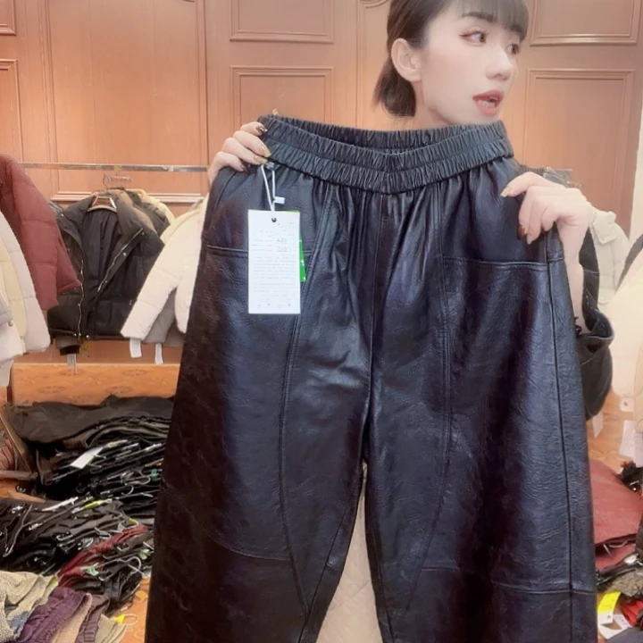 120……130斤皮长裤
