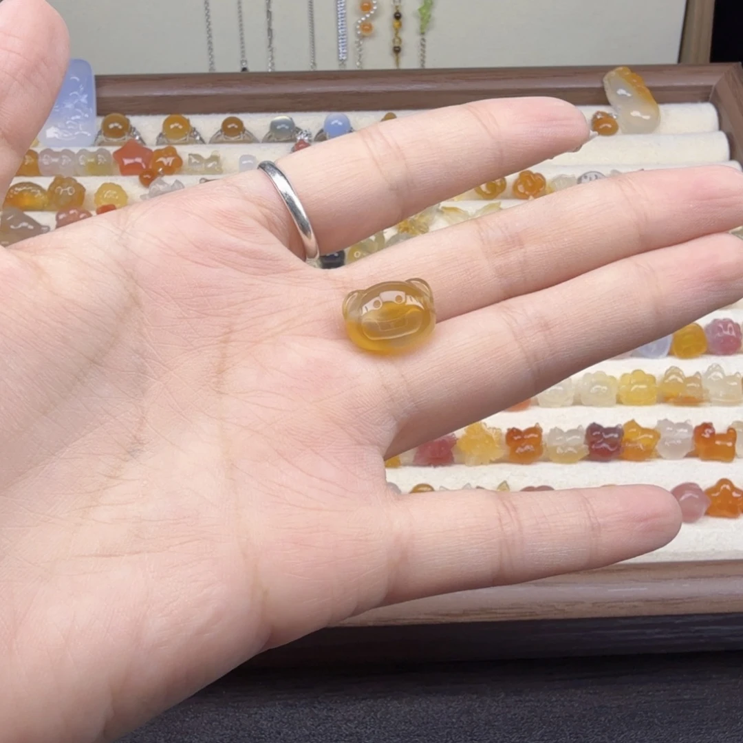 玛瑙/玉髓合金吊坠(不含链)