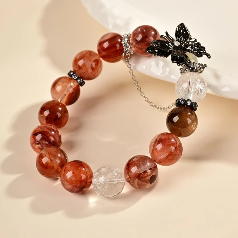 红胶花蝴蝶多宝手串 JFJD9872