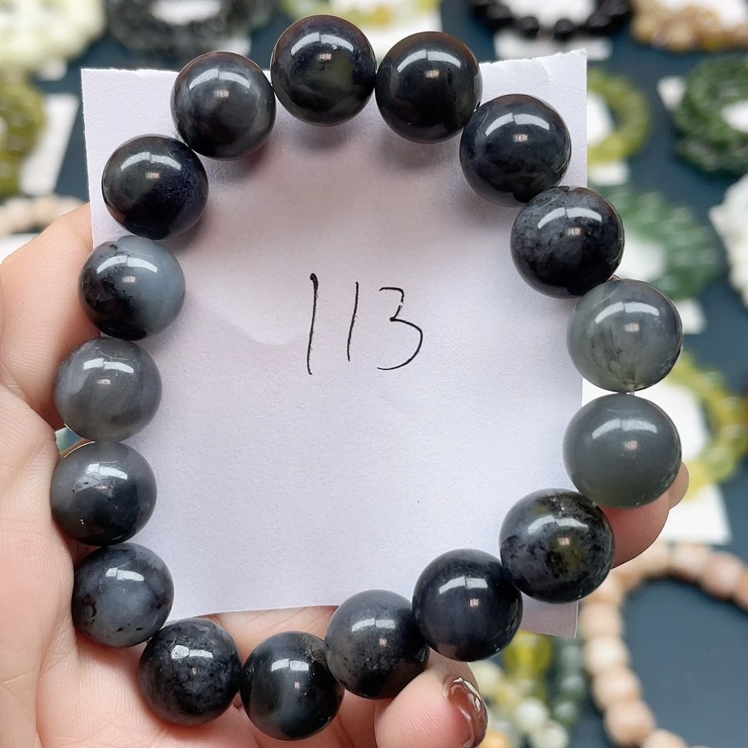 未镶嵌蛇纹石玉手链