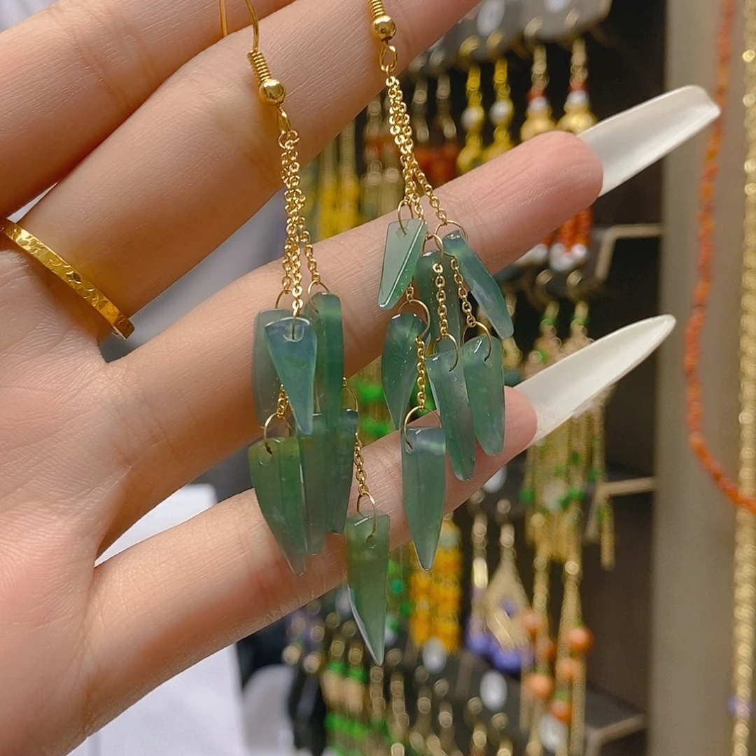 翡翠合金耳饰翡翠