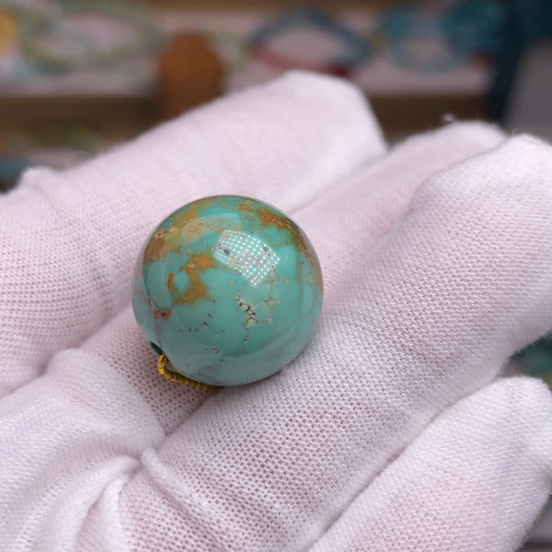 绿松石未镶嵌珠宝奇石18.2mm