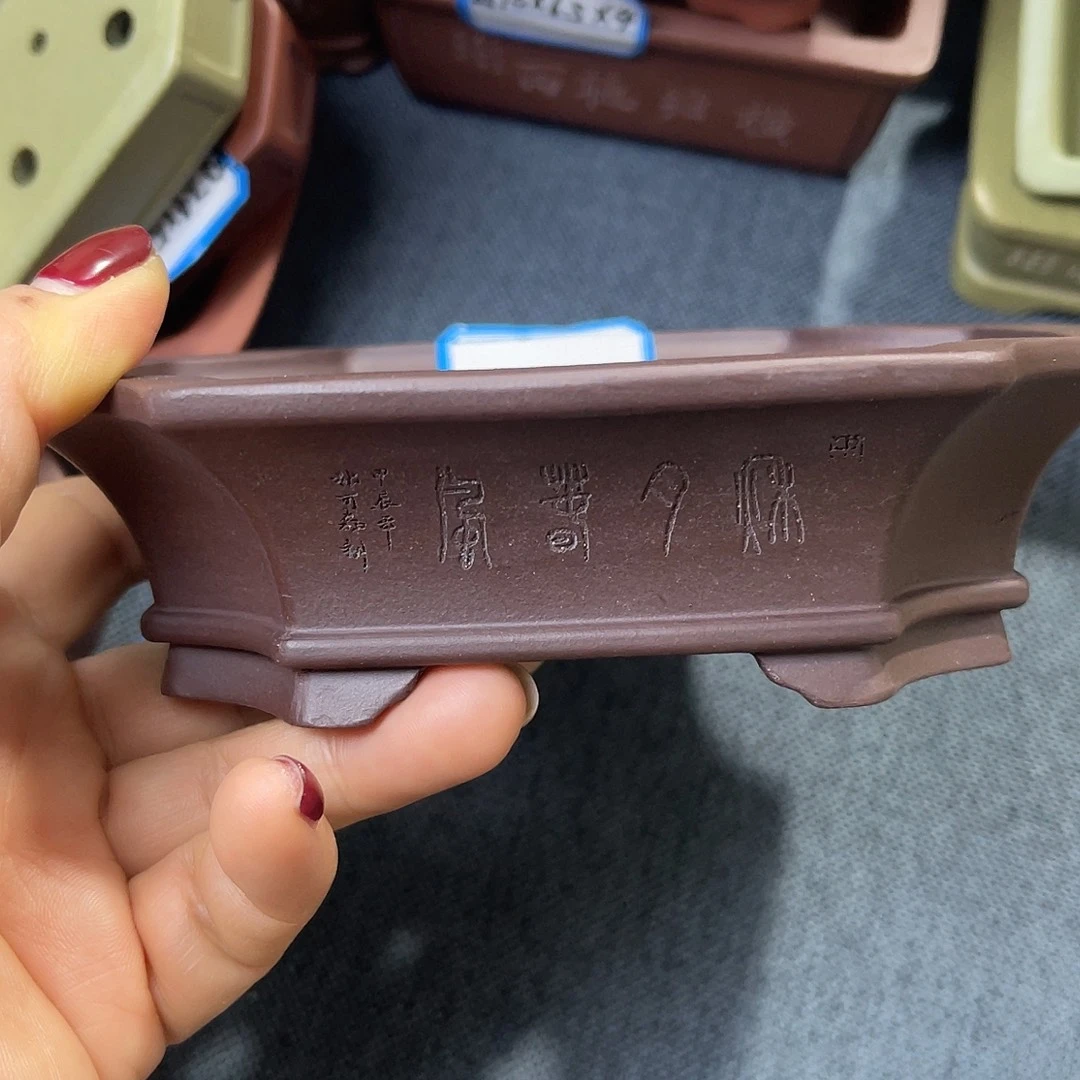 精选紫砂抽角飘口长方盆