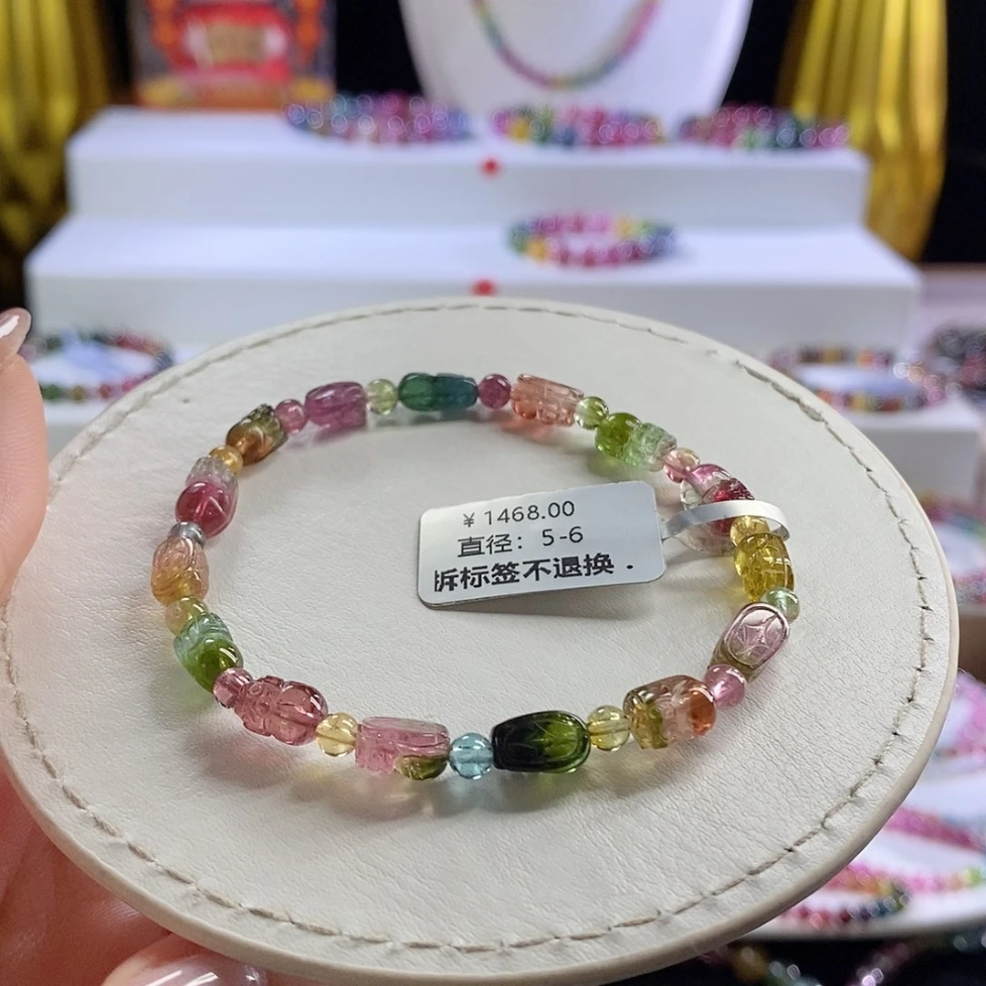 未镶嵌手链碧玺西瓜貔貅