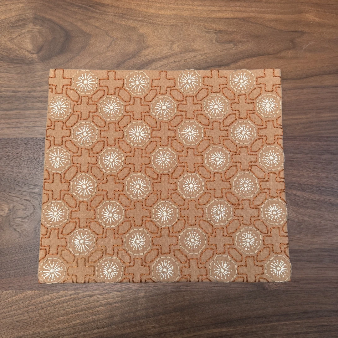 十字点点小花｜31.5*28｜手工刺绣茶席｜知己刺子绣