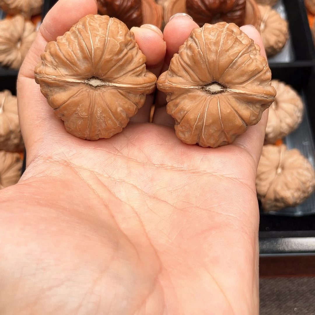 文玩核桃把件40超精一字深凹对歪开播福利！4020