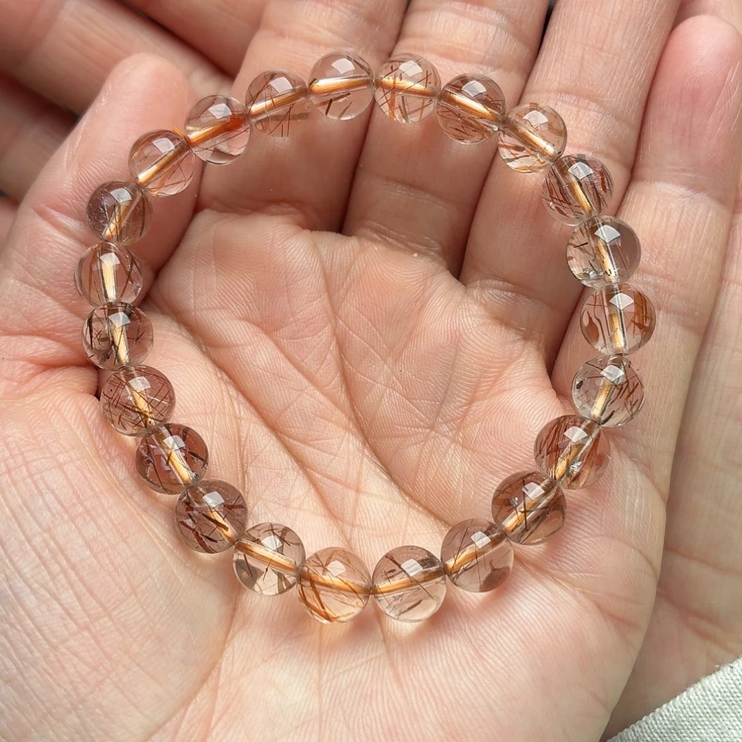 水晶手串未镶嵌天然水晶