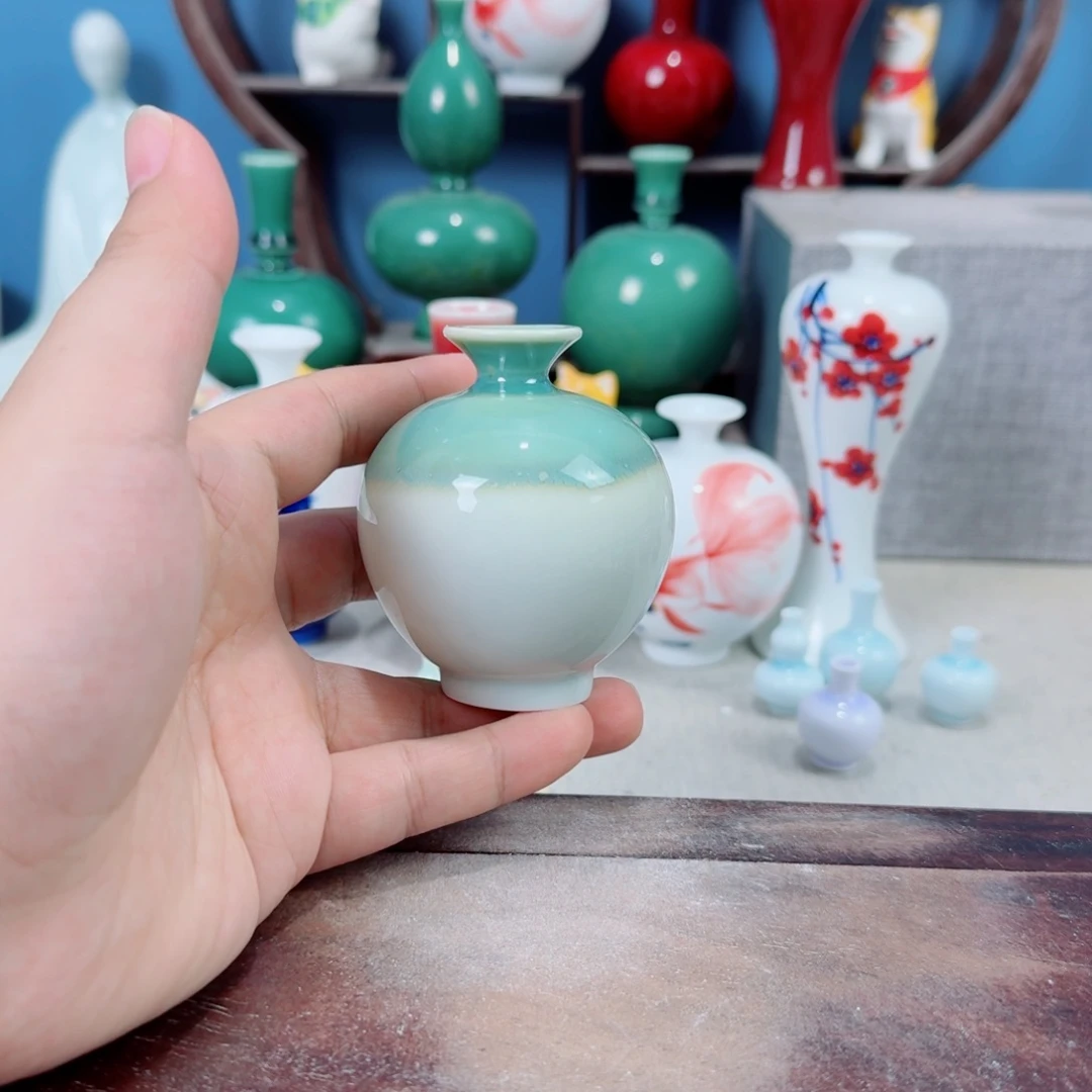陶瓷手工小花器摆件