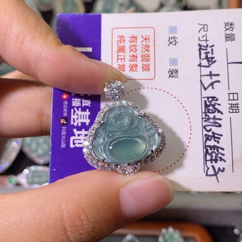 【闪购商品】翡翠未镶嵌颈饰天然