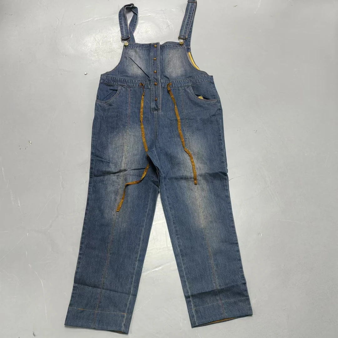 【南油玲姐】蓝色牛仔连体背带裤20258