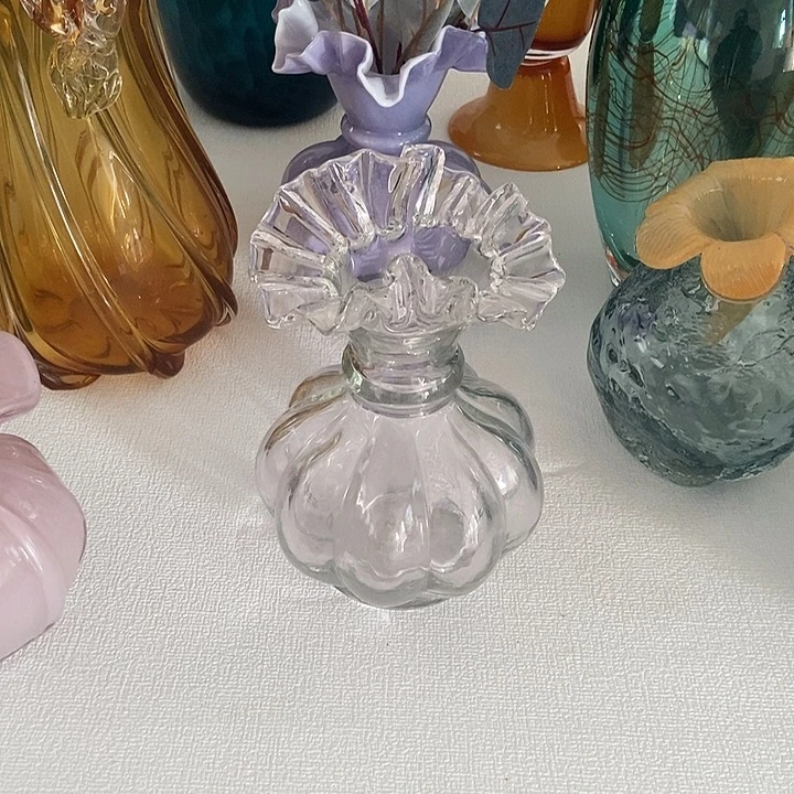 透色琉璃折纸花瓶