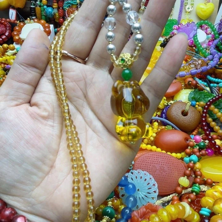 树脂制品51号锁骨链