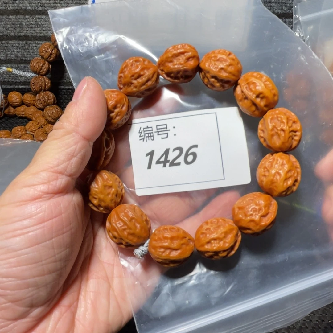 文玩核桃手串粗筋蛤蟆头20