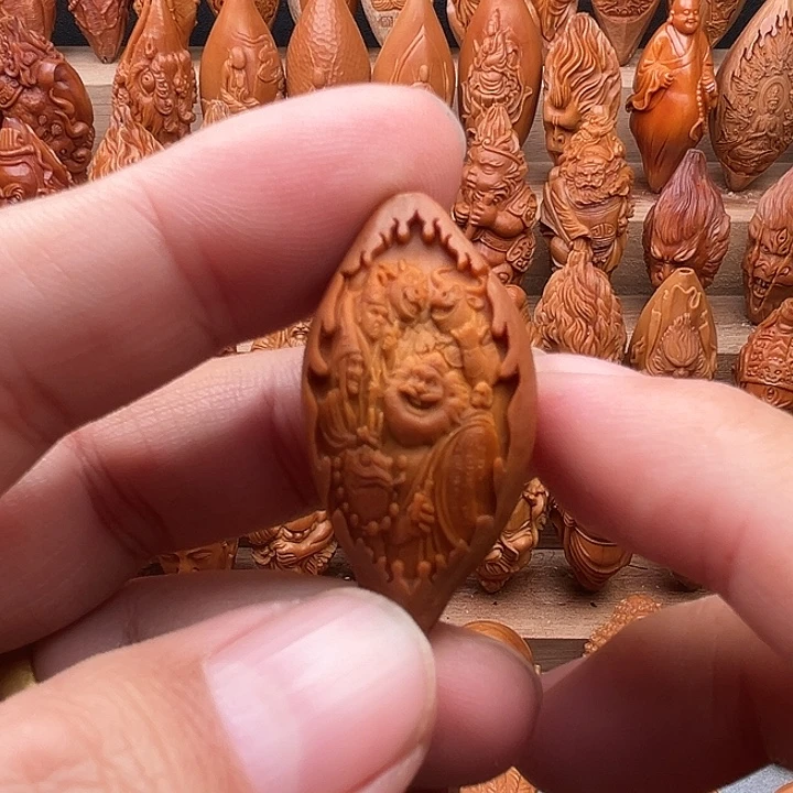 橄榄核吊坠20钟馗