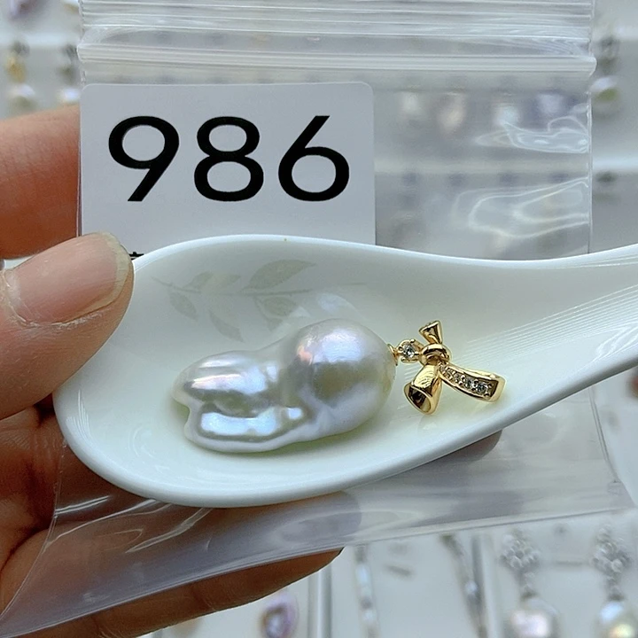 淡水珍珠颈饰银S925镶嵌