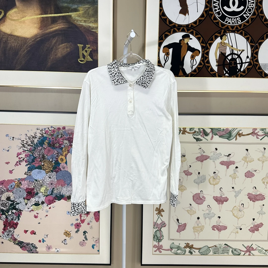 95新 DIOR/迪奥 LOGO刺绣长袖上衣/Fy4182