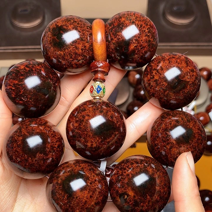 花梨木类手串/手链黄花梨风化料老挝花梨土埋料3.5