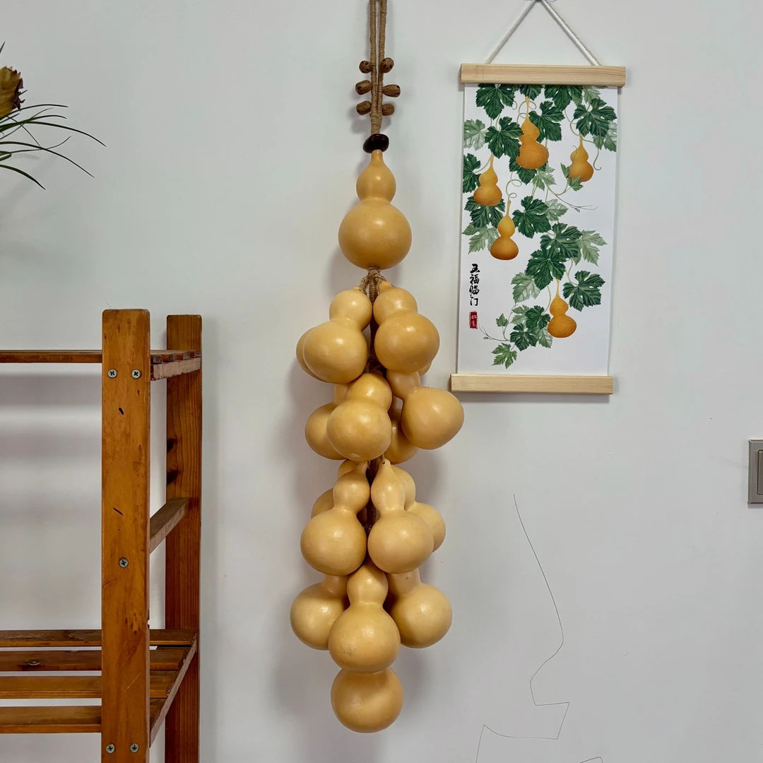 巧金花推荐天然原皮18颗葫芦壁饰客厅阳台茶室吧台葫芦挂件