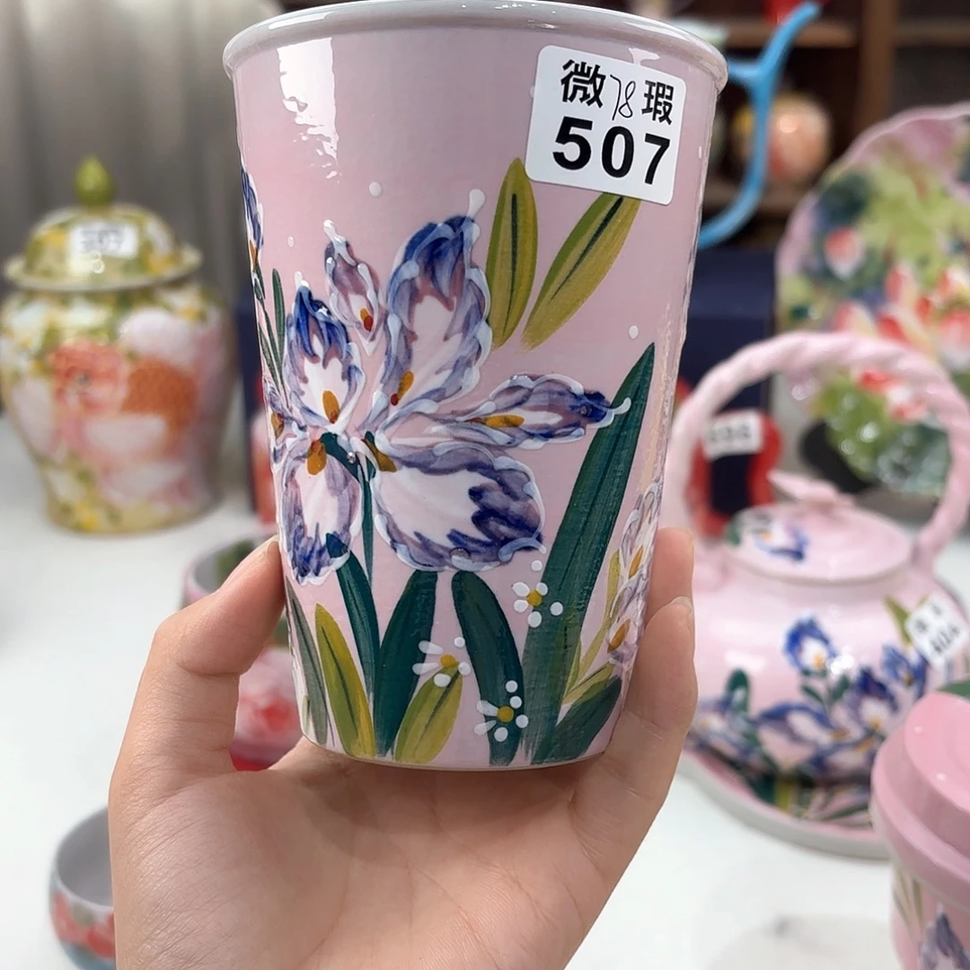 景德镇手绘高温釉下彩陶瓷茶具