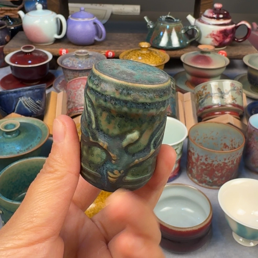 摆件陶钧瓷单杯钧瓷单杯钧瓷