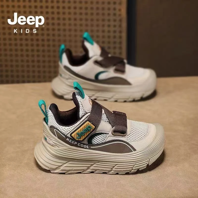 【B】jeep2025春秋新款魔术贴老爹鞋跑步鞋7329