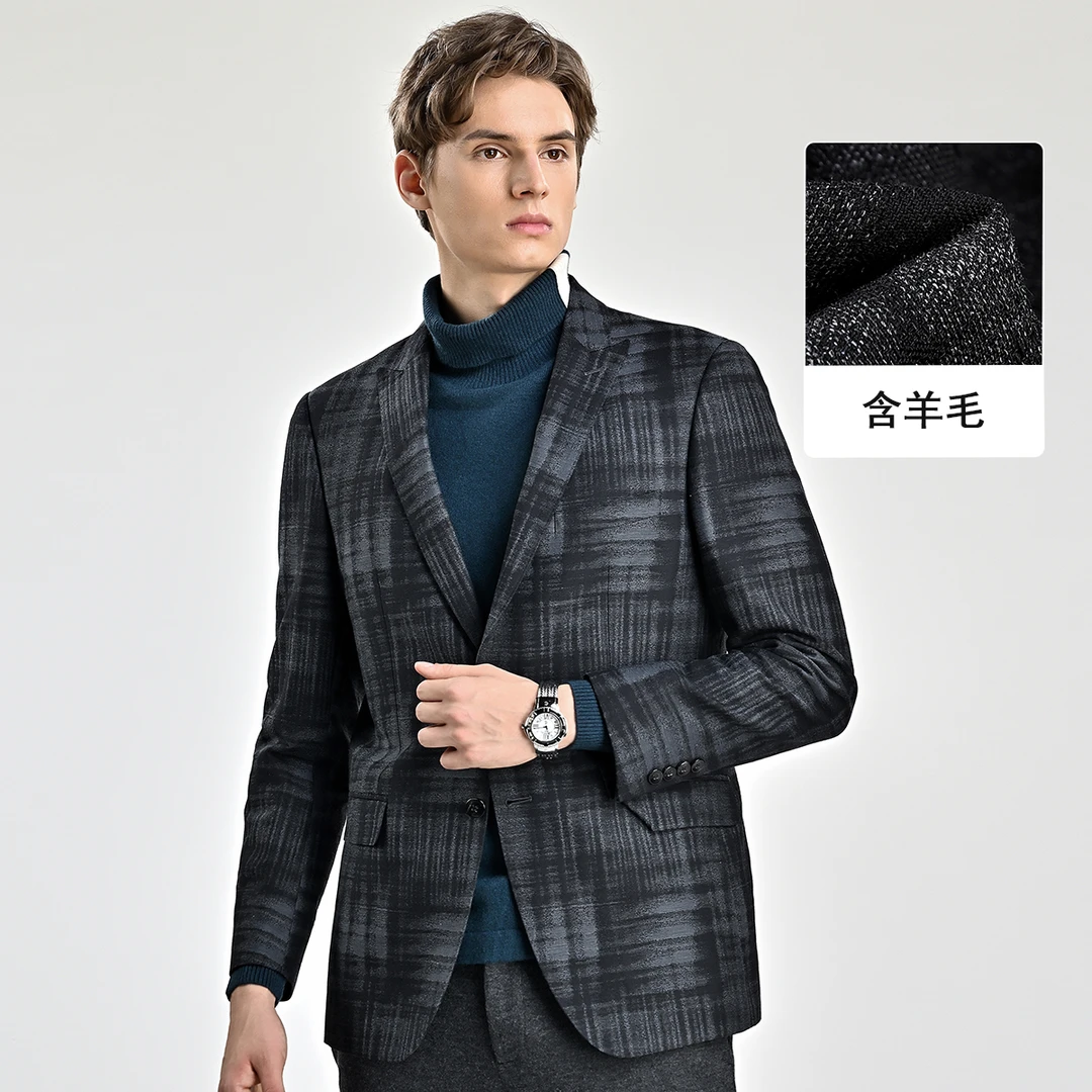 714号 男士西服含羊毛春秋商务时尚百搭A33-203061