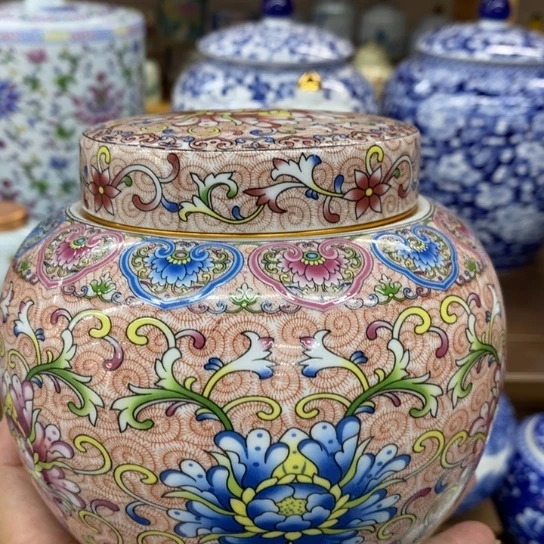 瓷片陶瓷茶叶罐密封罐