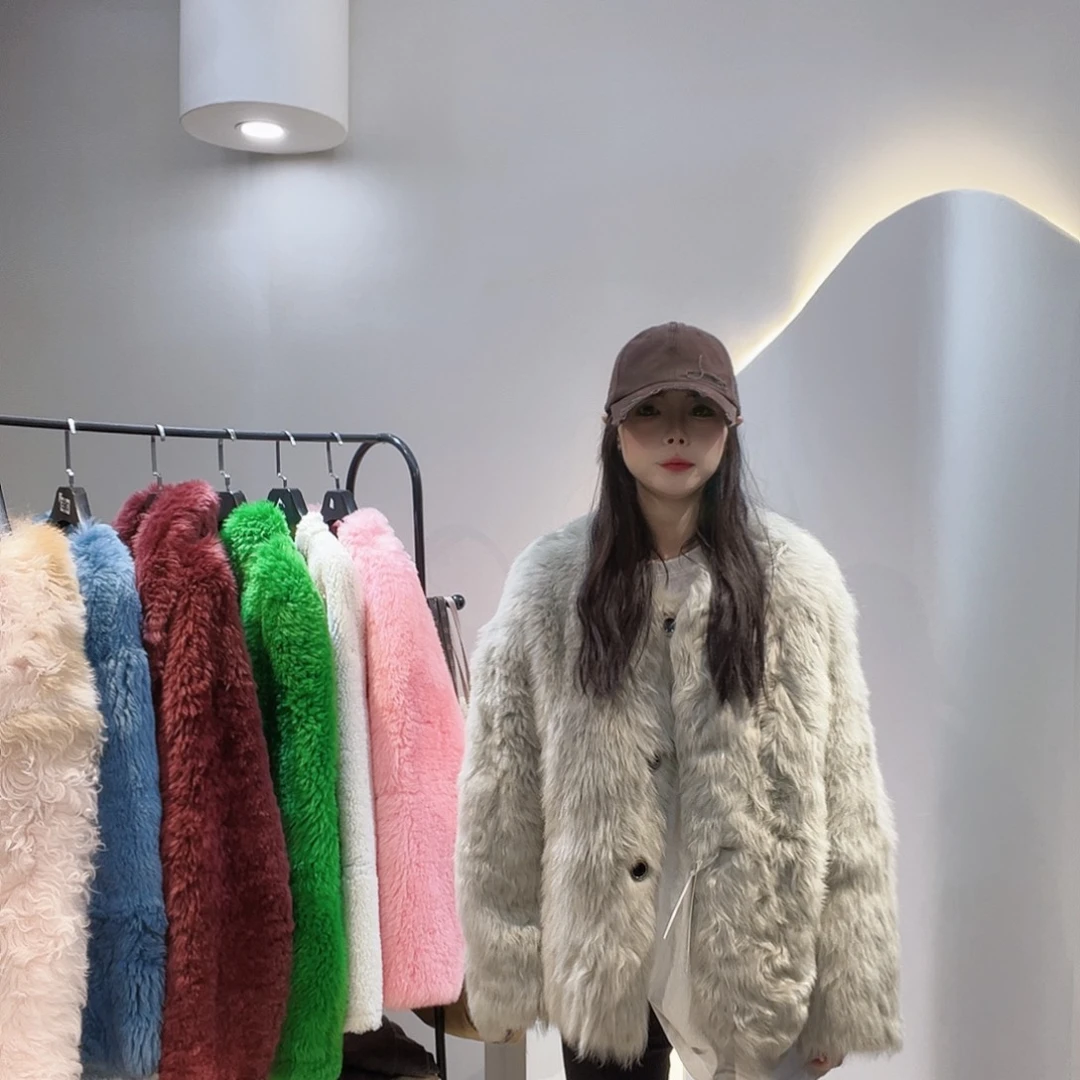 真皮皮毛一体外套222-3297