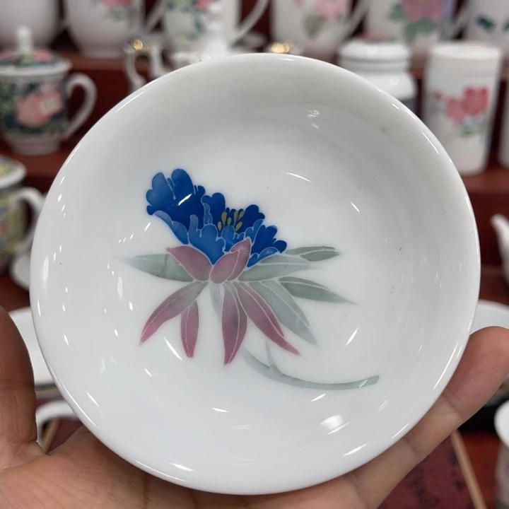 醴陵高温瓷手绘10厘米味碟