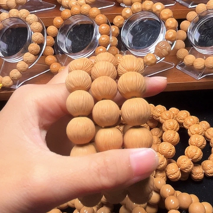 核桃手串/手链猴头核桃 正圆金丝 618活动价