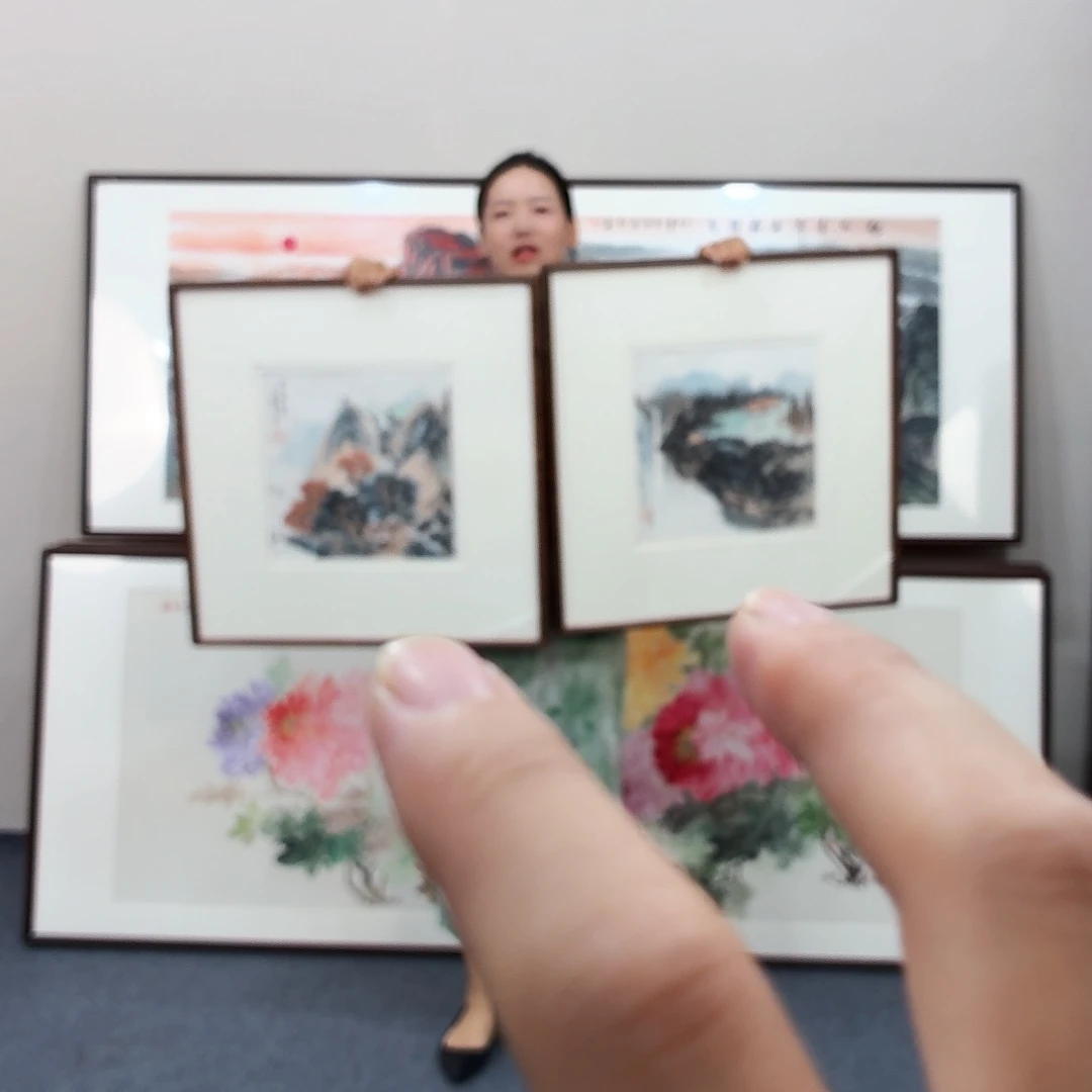 国画手绘作品尺寸60×60