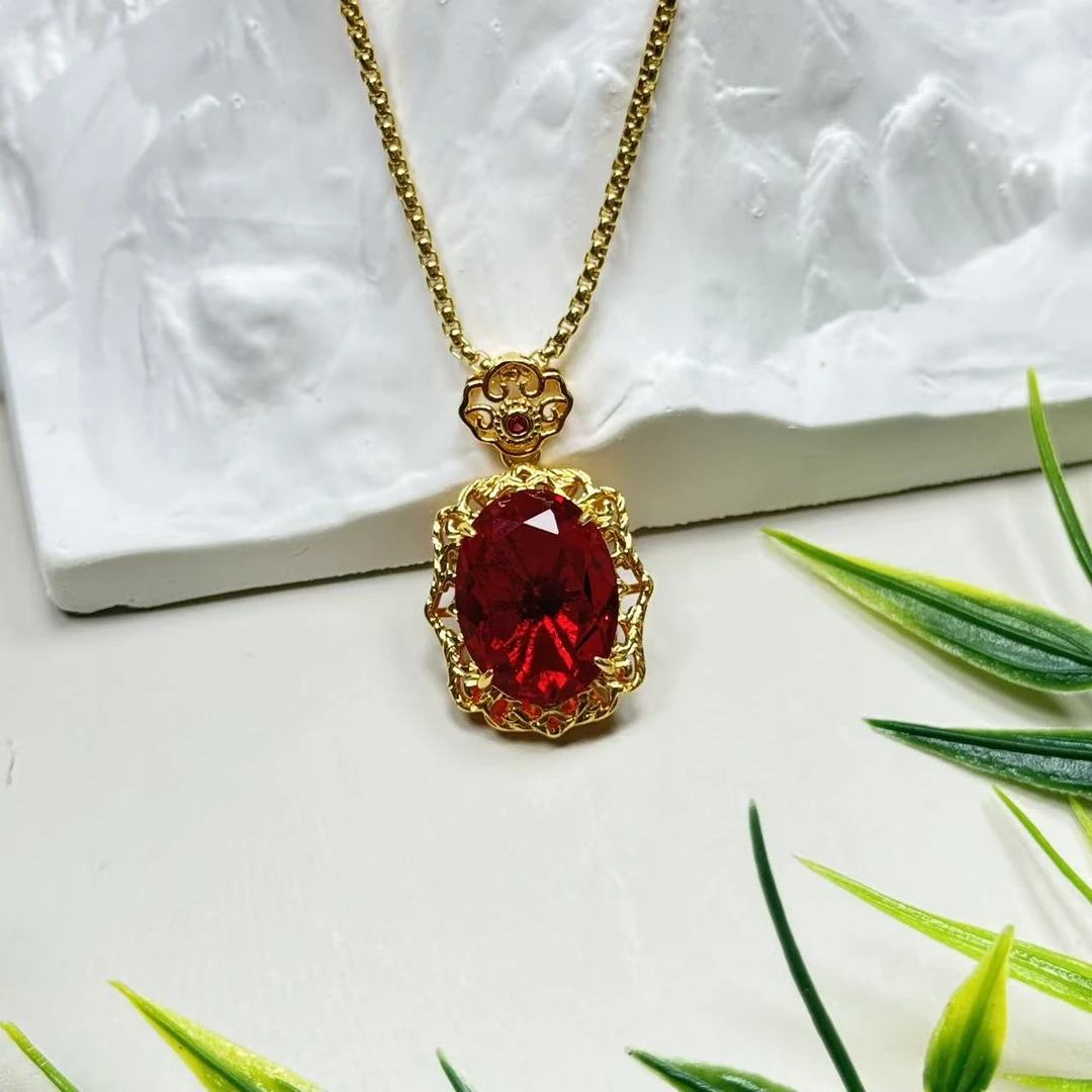 于 D171 红色吊坠 新款时尚百搭男女款 多样性发其一