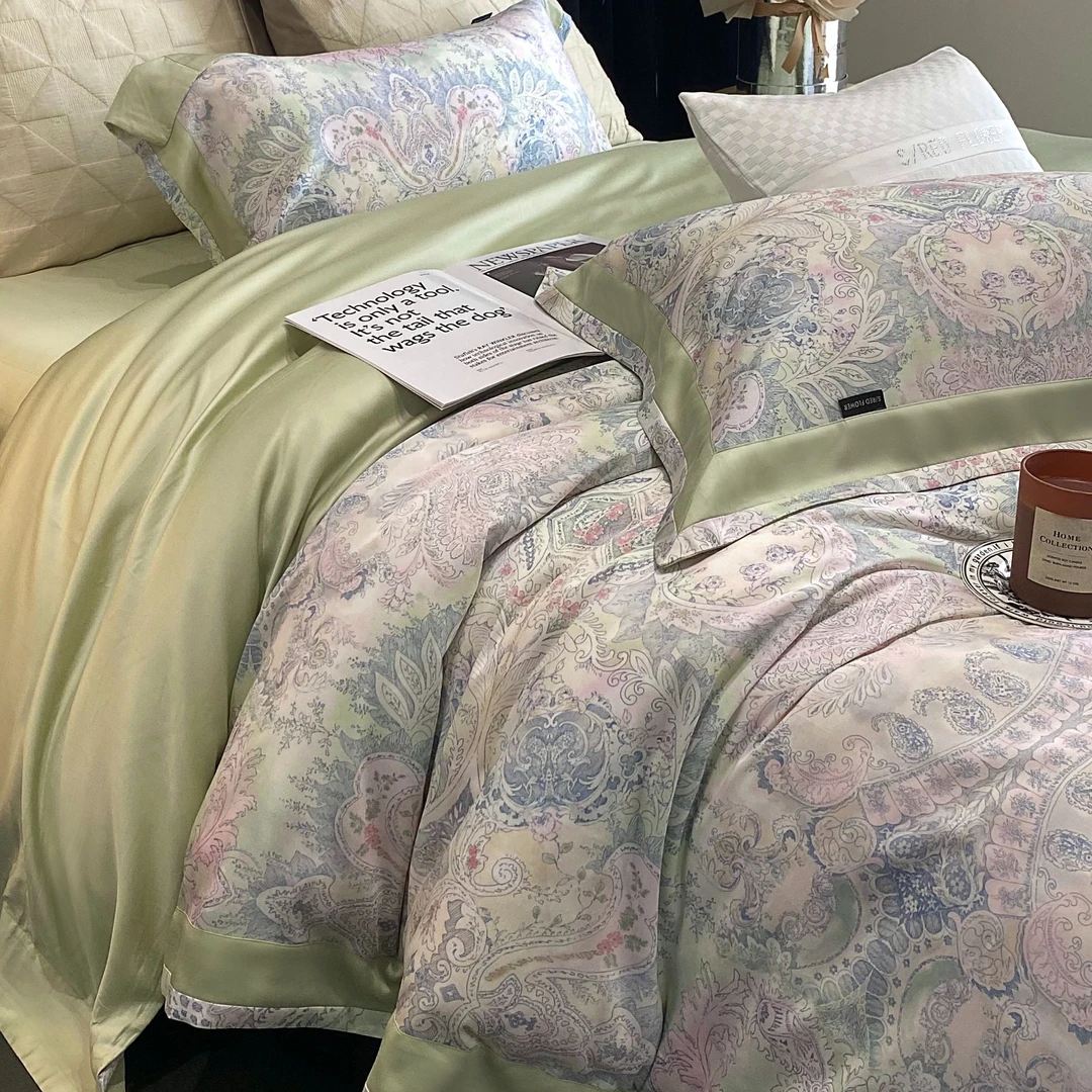 吴小胖 优选之选’【S/REDFLOWER西西里岛】 紫金超细旦天丝棉四件套