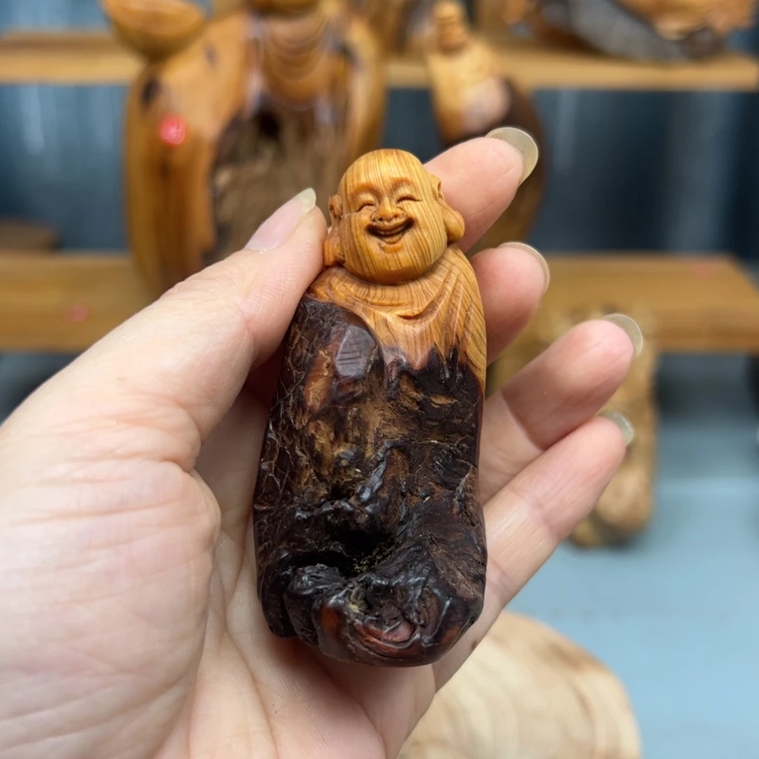 柏木崖柏木摆件手把件，12