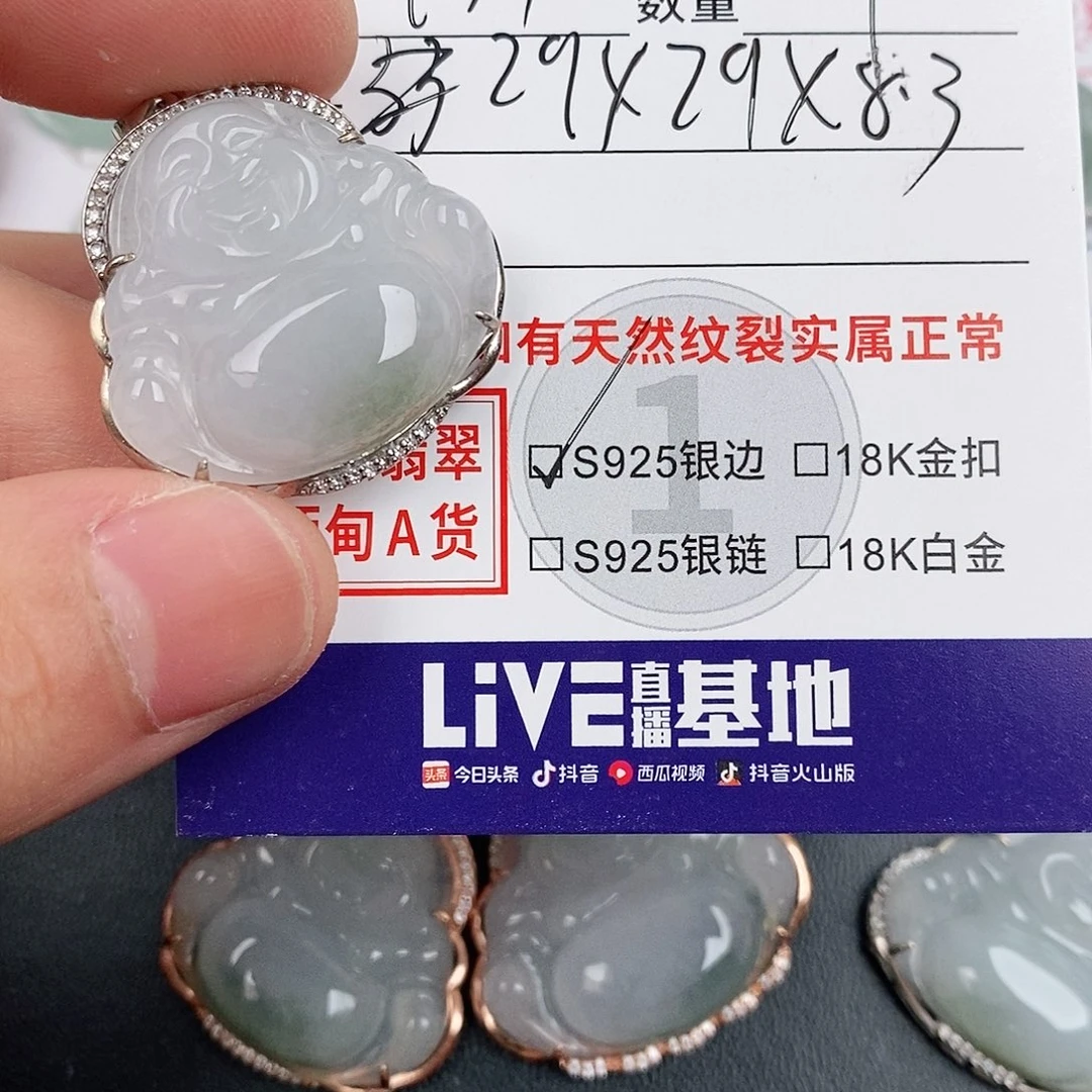 翡翠银S925镶嵌颈饰