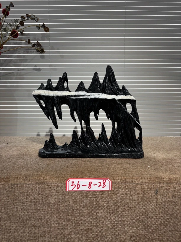 灵璧石山峰摆件靠山石景观石