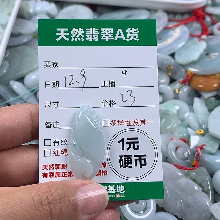翡翠未镶嵌吊坠(不含链)