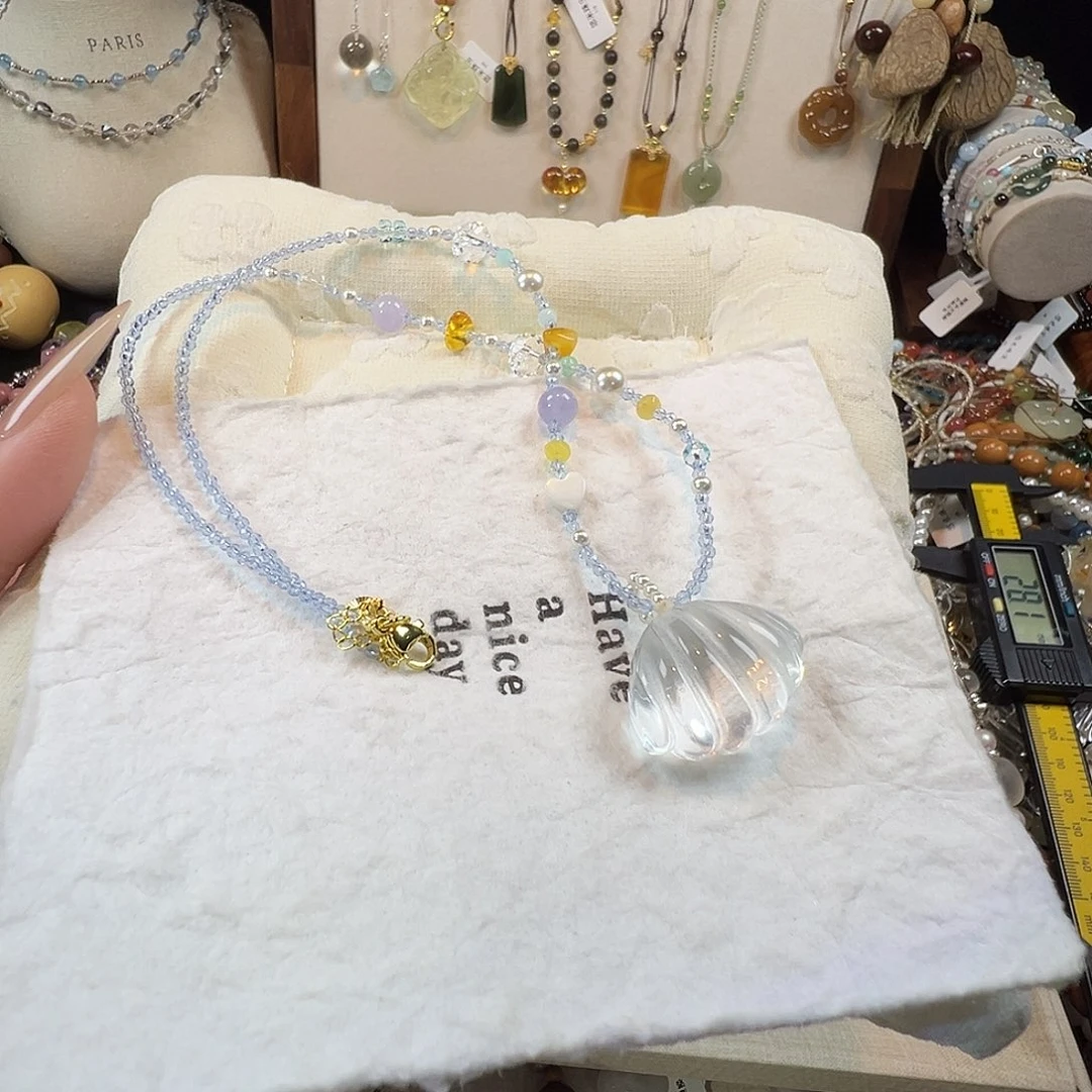 水晶手链未镶嵌贝壳项链