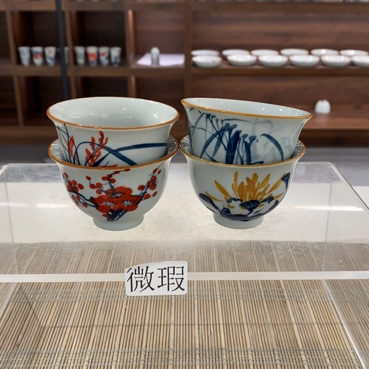 釉下老陶泥手工绘制