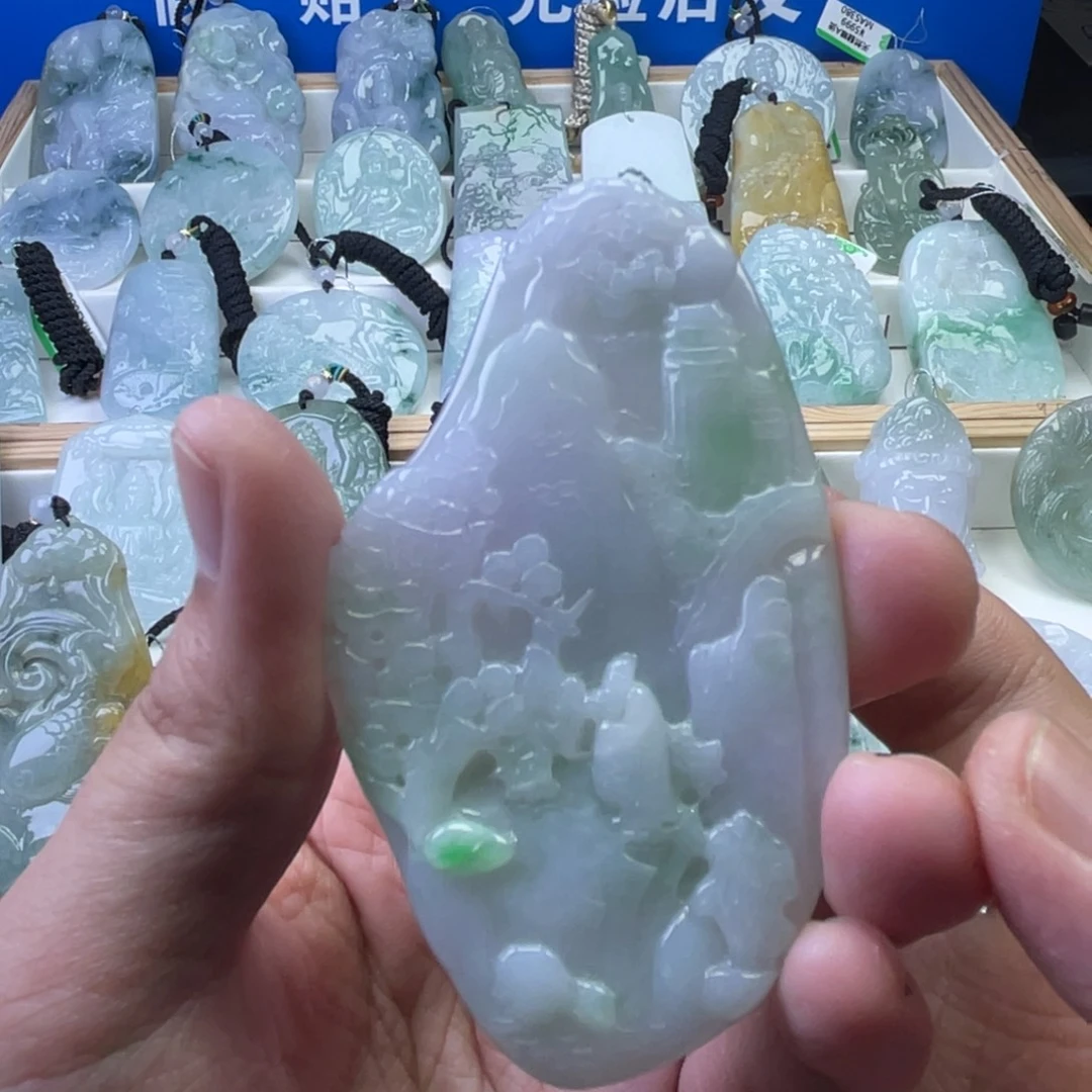 翡翠未镶嵌颈饰307